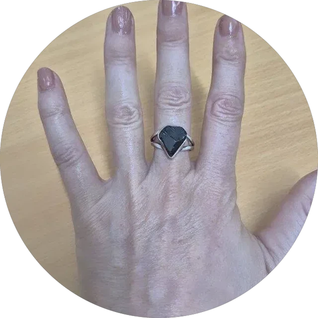 Customer's hand after using Honey Tallow Balm